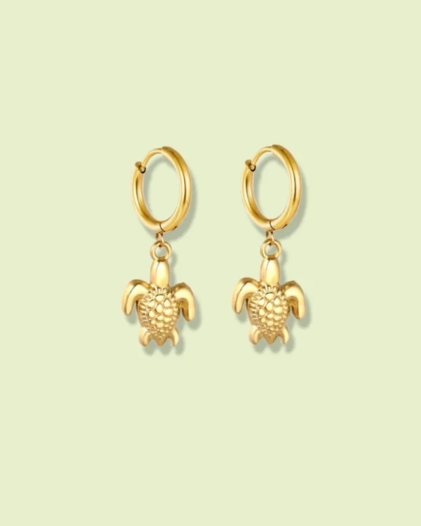 Golden Guardian Turtle Hoops